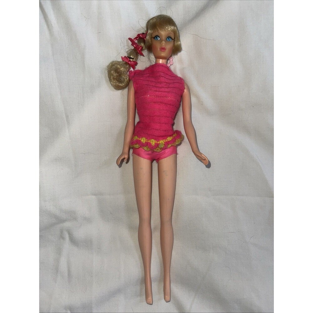 WORKS VTG Mattel Talking Barbie Doll Mexico Mod 1967 Repaired To Work Mint Hair
